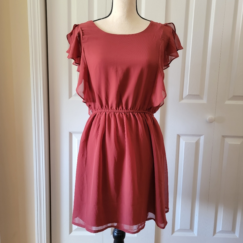 Forever 21 Burnt Orange Dress